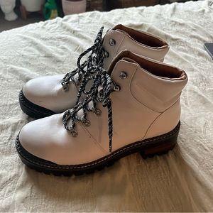 White Target Boots